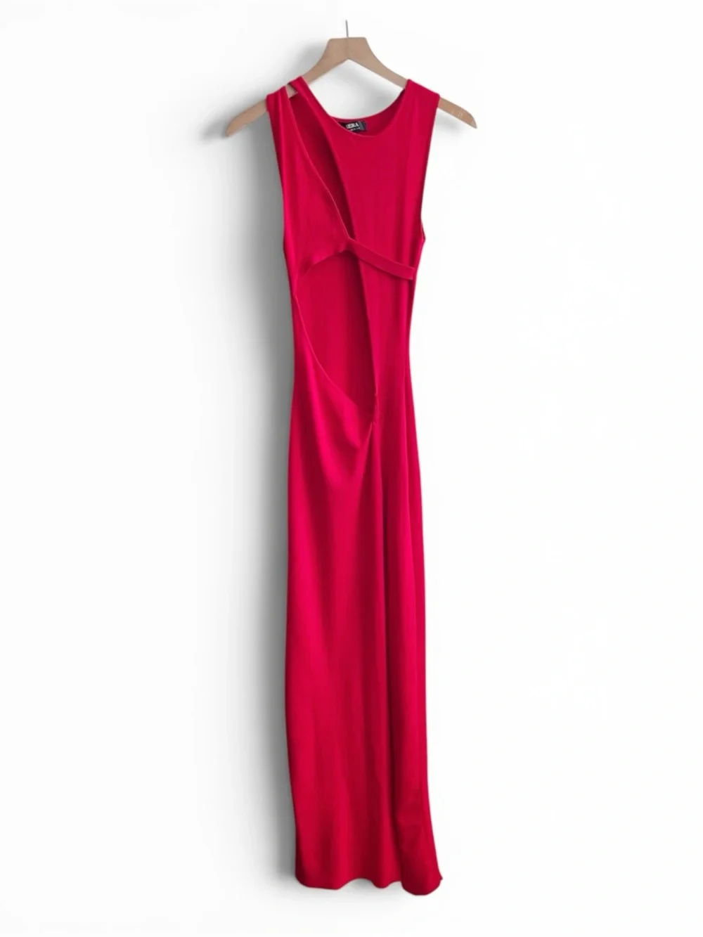 Hera Collection Cutout High Slit This Is It Red Maxi Dress - Picture 8 of 12
